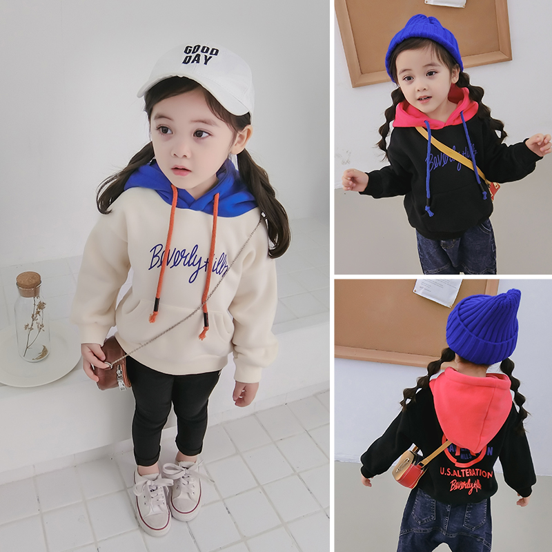 Children's clothing jacket Long sleeve Hooded girl Sweater 2019 new pattern children Autumn and winter coat baby Spring Western stylein the Children/Baby/Family fitted , Sweater/Fleece category - from Buy2taobao.com to provide professional Taobao agent buy service
