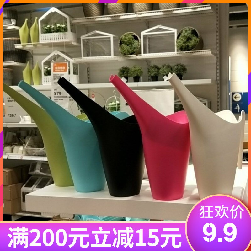 Poly America IKEA Domestic Agency purchase Vallo kettle Watering Kettle with handle yellow bluein the Home accessories , Vase/Flower/Artificial flowers/Imitation jewelry , Flower/Vase , Other flower category - from Buy2taobao.com to provide professional Taobao agent buy service