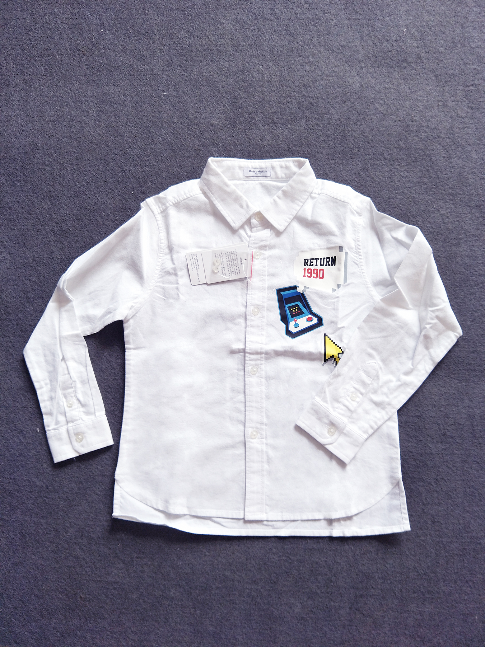 巴拉男童长袖衬衣春秋白色(两件包邮)|msdalam kategori Kanak-kanak/Bayi/Keluarga dipasang, shirt - dari Buy2taobao.com untuk memberikan perkhidmatan ejen Taobao profesional membeli