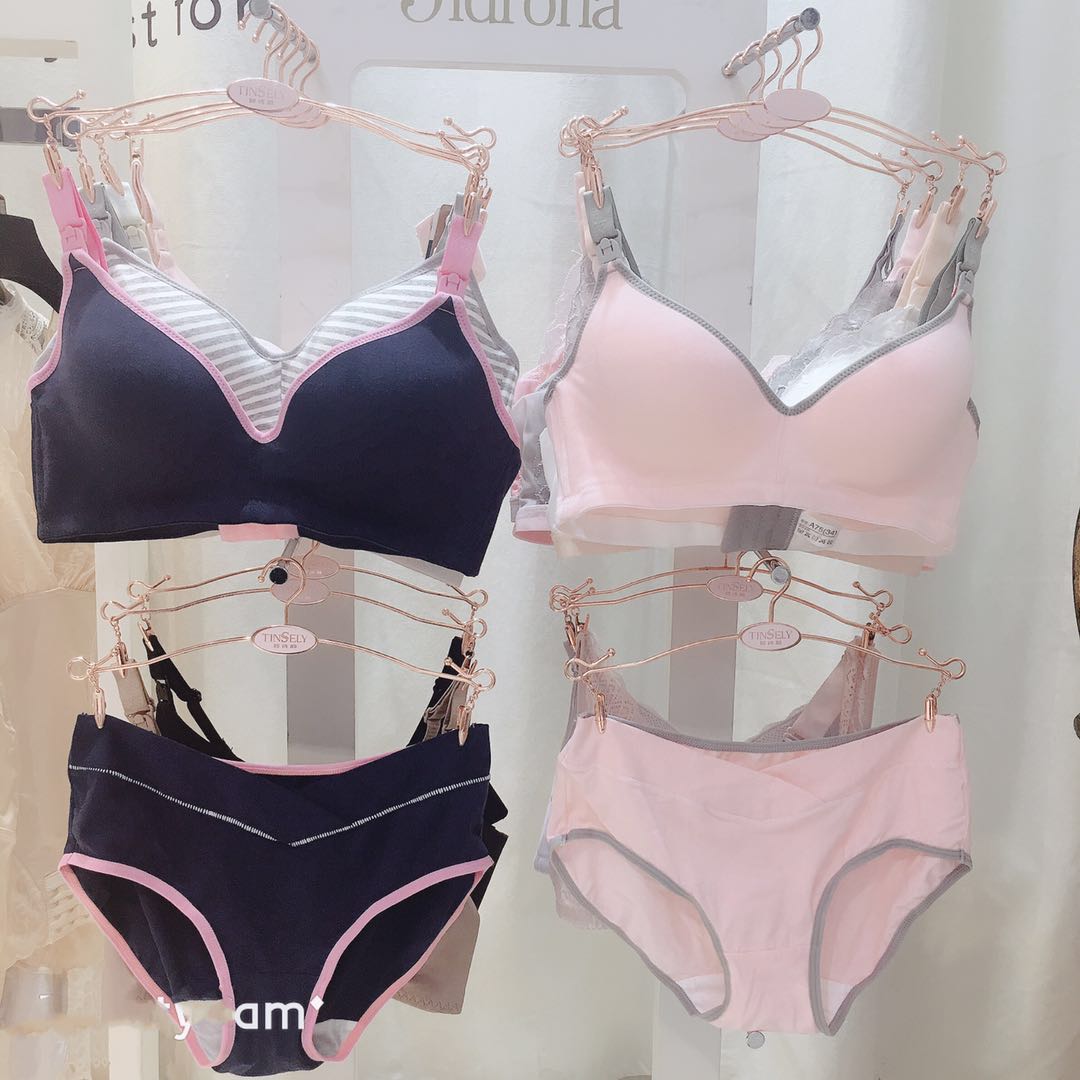 純棉孕婦哺乳內衣套裝內褲文胸少女系在類目 孕婦裝/孕產婦用品/營養, 哺乳文胸/內褲/產檢褲, (文胸-內褲)套裝中 - 來自Buy2taobao.com提供專業的淘寶代購服務