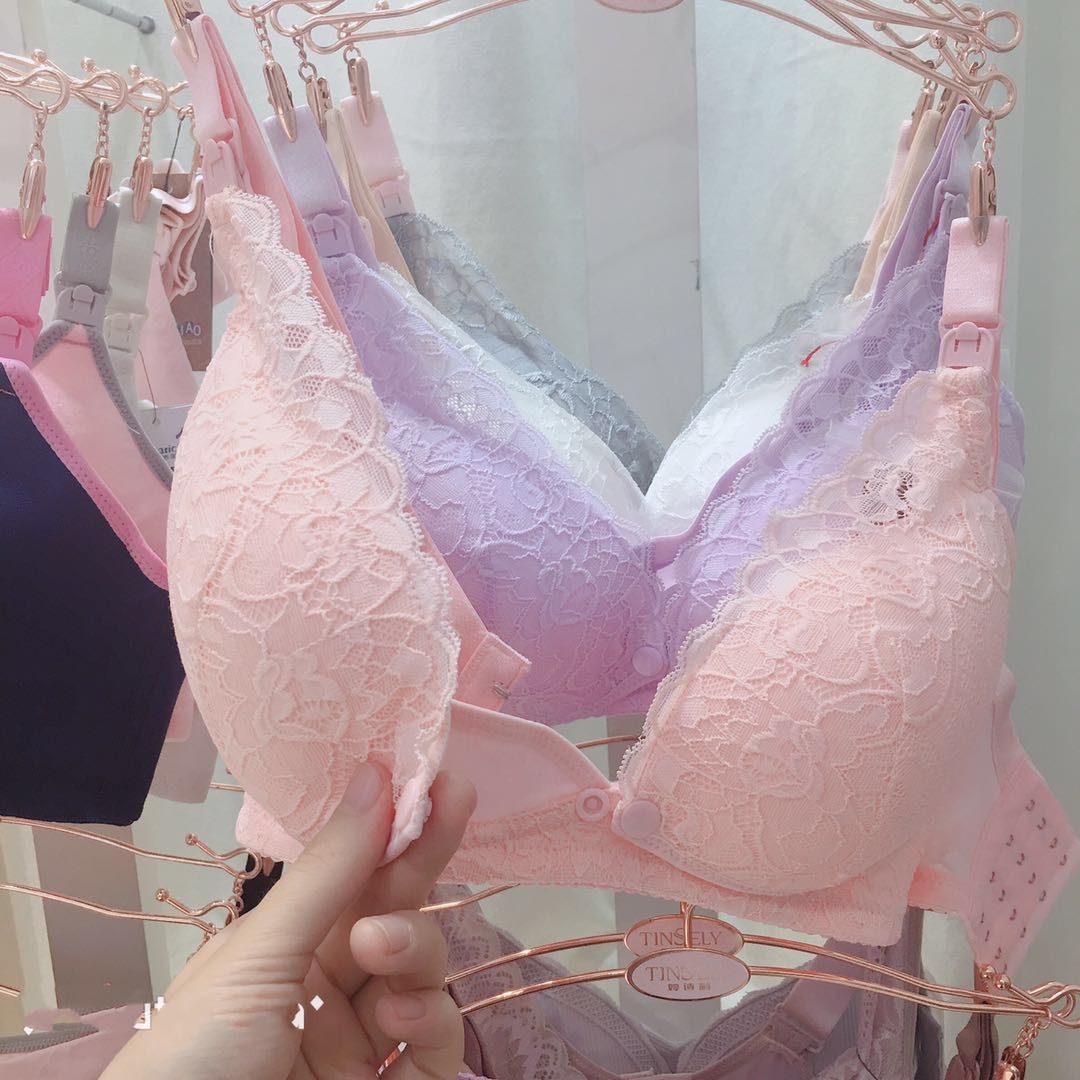 Cotton Lace lactation Bras Underwear setin the Maternity/Maternal supplies/Nutrition , Nursing bra/Briefs/Check-pants , (Bra-Briefs)Set category - from Buy2taobao.com to provide professional Taobao agent buy service