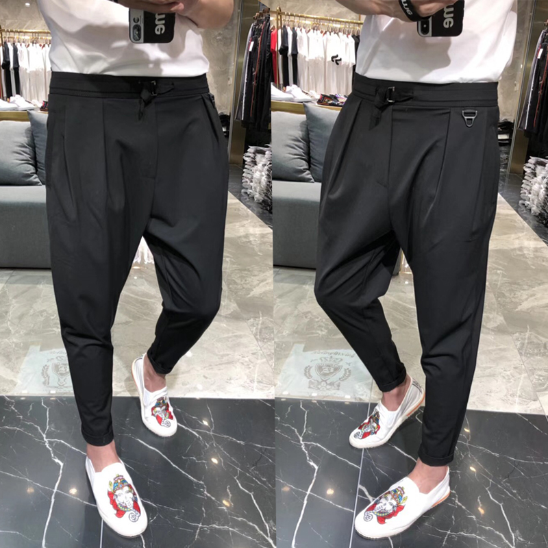 man 2019 summer Thin section Feet Casual pants Young men personality fashion Large Easy Haren pantsin the Men's clothing, Casual pants category - from Buy2taobao.com to provide professional Taobao agent buy service