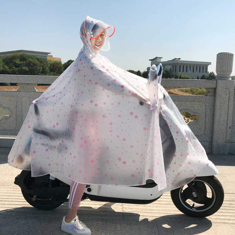 fashion Transparent raincoat Electric vehicle Single lady Motorcycle raincoat Adult Bicycle enlarge thickening Ponchoin the Home Daily , Umbrella/Rain gear/Rain/Moistureproof , Poncho/Raincoat category - from Buy2taobao.com to provide professional Taobao agent buy service