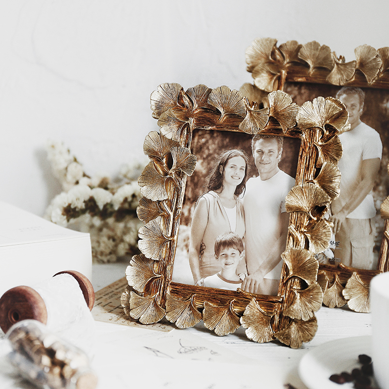 golden resin Ginkgo biloba Photo frame Swing sets decorate personality Decoration originality Home Furnishing desktop children Family portraits photoin the Home accessories , Frame/Frames category - from Buy2taobao.com to provide professional Taobao agent buy service