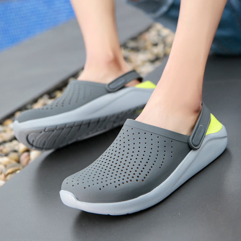 Crocs Men 2019 new pattern summer Sandals Exorcism personality Trend lovers slipper The thickness of the bottom non-slip Beach shoesin the Men's Shoes, Slippers category - from Buy2taobao.com to provide professional Taobao agent buy service