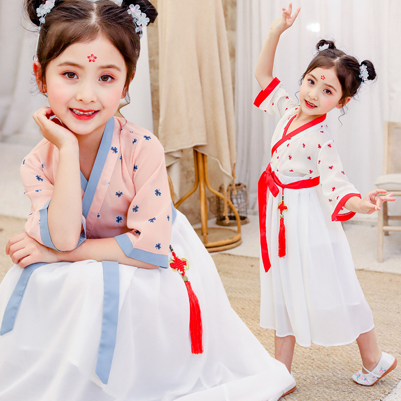 girl Hanfu Ruskirt summer new pattern ancient costume 2019 61 children costume Big boy Chinese style Dressin the Women's clothing/Boutique , Costume/National costume/Stage costumes , National costume/Costumes category - from Buy2taobao.com to provide professional Taobao agent buy service