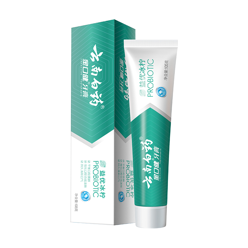 新包装云南白药金口健牙膏益优清新(冰柠薄荷)105g祛除口腔异味在类目 洗护清洁剂/卫生巾/纸/香薰, 洗发沐浴/个人清洁, 口腔护理, 牙膏中 - 来自Buy2taobao.com提供专业的淘宝代购服务