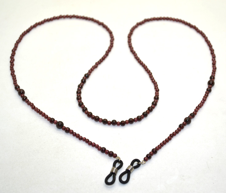 Eyewear chain Eye Chain Glasses lanyards natural Garnet high-grade bead Eyewear chain Jewelry chainin the ZIPPO/Swiss Army Knife/Glasses , Glasses accessories,Care agent , Lens cloth category - from Buy2taobao.com to provide professional Taobao agent buy service