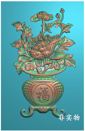 荷花香桌花瓶门芯板雕刻图背板茶台面板精雕图浮雕图灰度图BMP|ruв категории Домашний быт, резьба, резьба по дереву - от Buy2taobao.com для оказания профессиональной услуги покупки агента Taobao