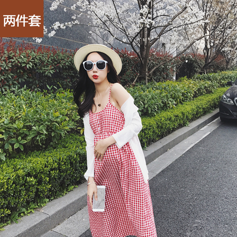孕妇裙春装套装中长款连衣裙2019新款孕妇装春秋款时尚两件套春季在类目 孕妇装/孕产妇用品/营养, 孕妇装, 连衣裙中 - 来自Buy2taobao.com提供专业的淘宝代购服务