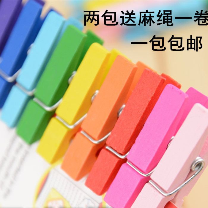 彩色照片夹木质小夹子麻绳夹子照片墙 悬挂DIY手工装饰情侣闺蜜墙|msdalam kategori Kamus elektronik/buku kertas elektronik/alat tulis, perumahan/perkara yang dipaparkan, Fliers/folder foto - dari Buy2taobao.com untuk memberikan perkhidmatan ejen Taobao profesional membeli