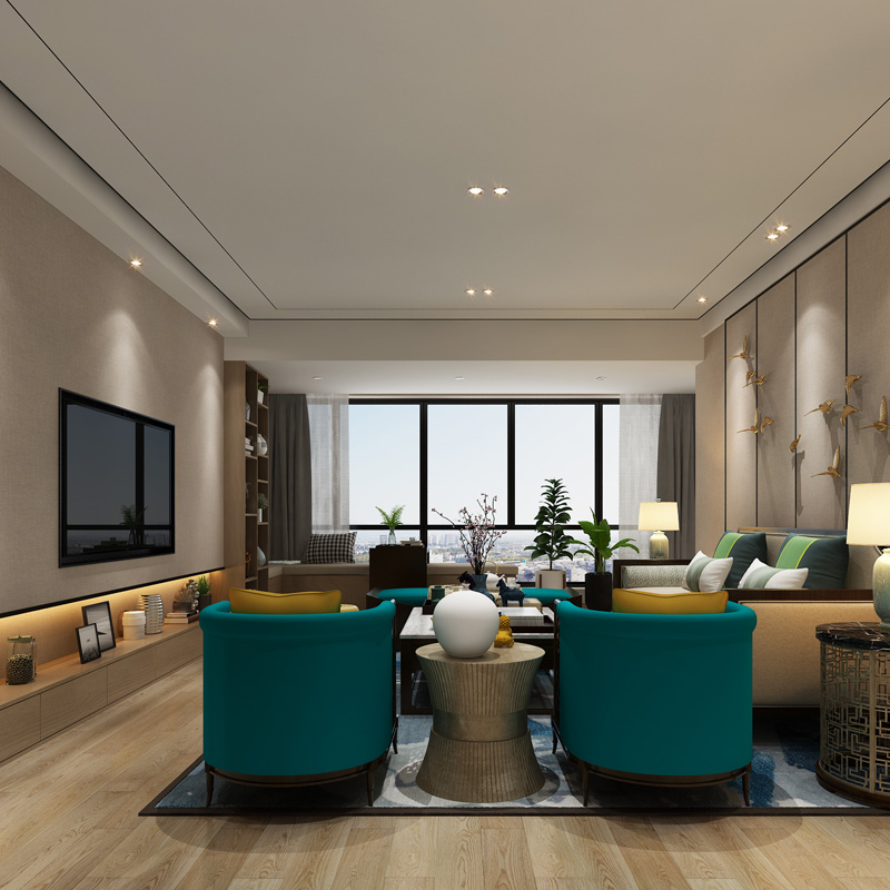 Zhengzhou Designer-Magic element New Chinese style Northern Europe Decoration Design sketch The whole house Three bedroom designin the Decoration/Construction/Supervision , Design , Complete design category - from Buy2taobao.com to provide professional Taobao agent buy service