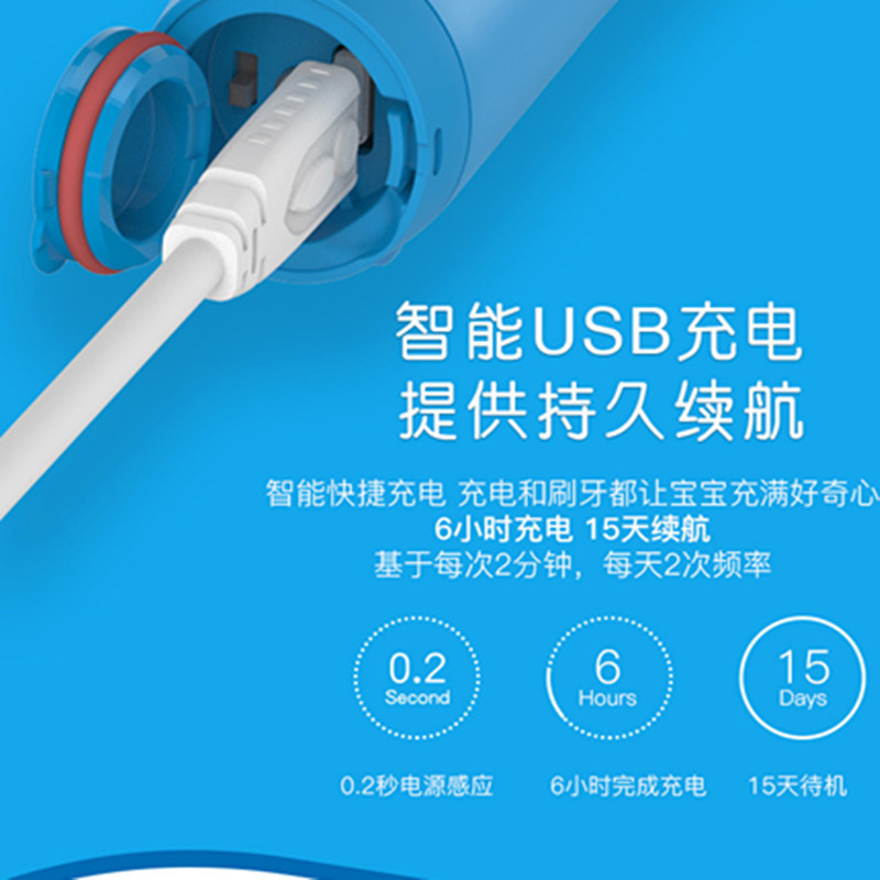 抖音款家用防水儿童电动牙刷充电式声波小孩软毛自动男女3-6-12岁|msdalam kategori Penjagaan diri/kesihatan/peralatan urut, Penjagaan oral, berus gigi elektrik - dari Buy2taobao.com untuk memberikan perkhidmatan ejen Taobao profesional membeli