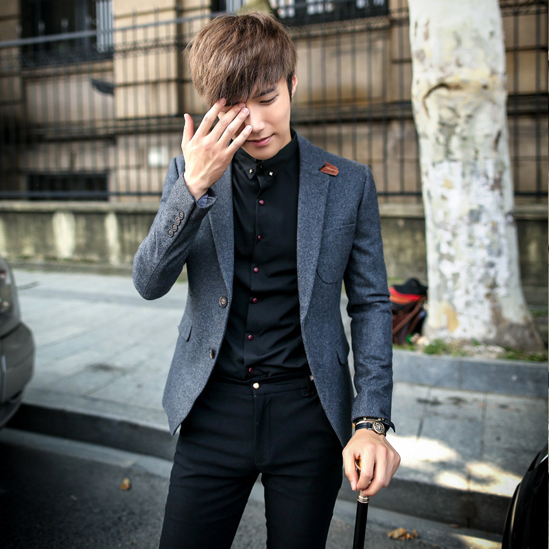spring clothes Korean Edition Self cultivation thickening man 's suit man leisure time Small suit full dress coat Retro Youth Men's singles jacketin the Men's clothing, Suits category - from Buy2taobao.com to provide professional Taobao agent buy service