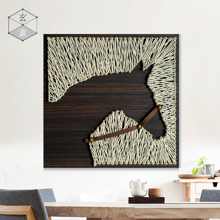 Horsehead manual yarn diy three-dimensional Decorative painting animal manual nail Winding Painted wood Material packagein the Home accessories , Decorative painting , DIY/Digital painting category - from Buy2taobao.com to provide professional Taobao agent buy service
