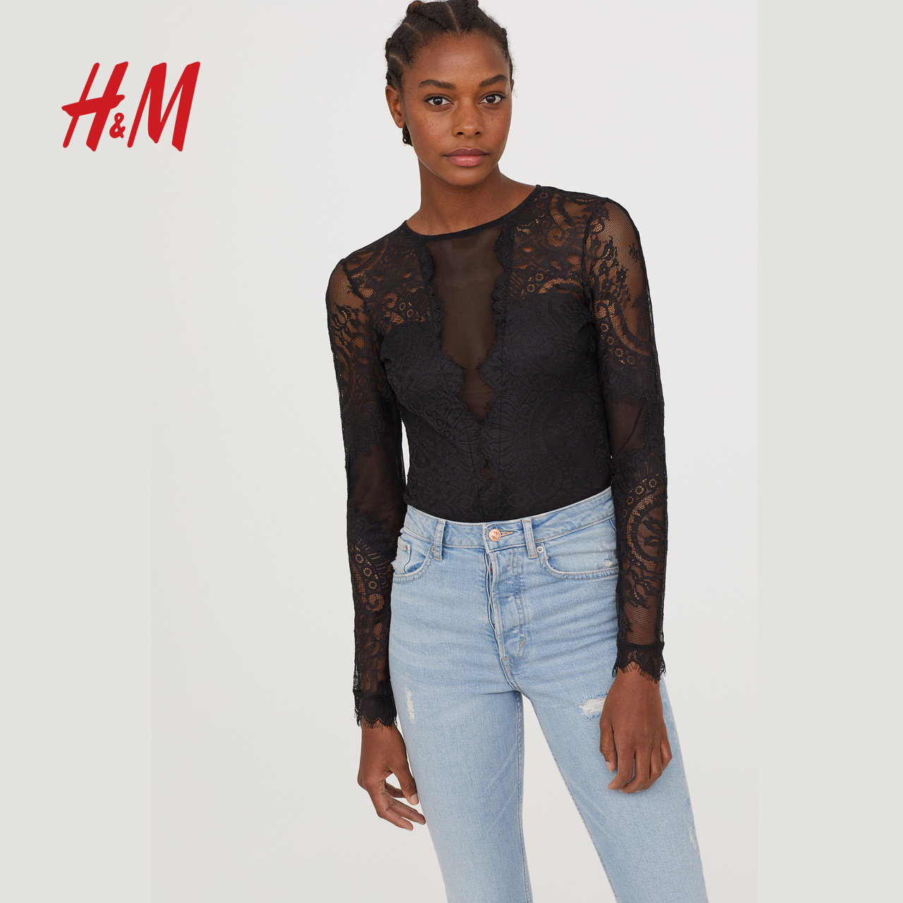 H&M 女装 蕾丝连体紧身衣 HM0628466|msdalam kategori Pakaian Dalam/seluar dalam lelaki/tracksuit, Badan sculpting triko - dari Buy2taobao.com untuk memberikan perkhidmatan ejen Taobao profesional membeli
