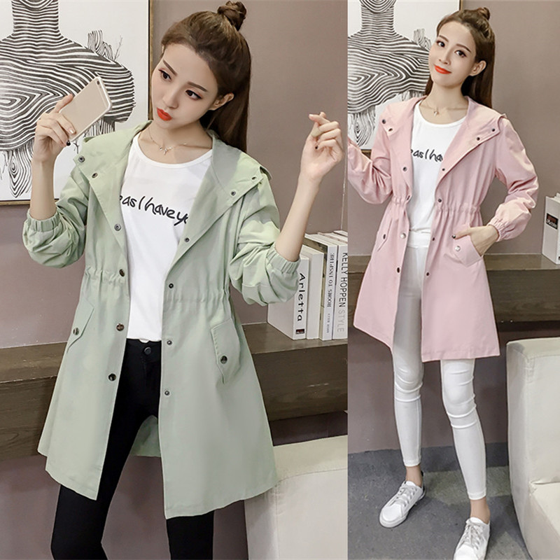 pregnant woman Spring coat 2019 new pattern Large Mid length version Show thin Windbreaker Versatile Fashion for pregnant women coat spring and autumnin the Maternity/Maternal supplies/Nutrition , Maternity , Coat/Windbreaker category - from Buy2taobao.com to provide professional Taobao agent buy service