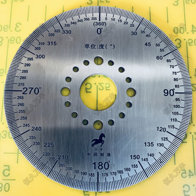 刻度盘 360度刻度盘 小刻度盘 量角器 不锈钢圆盘 100