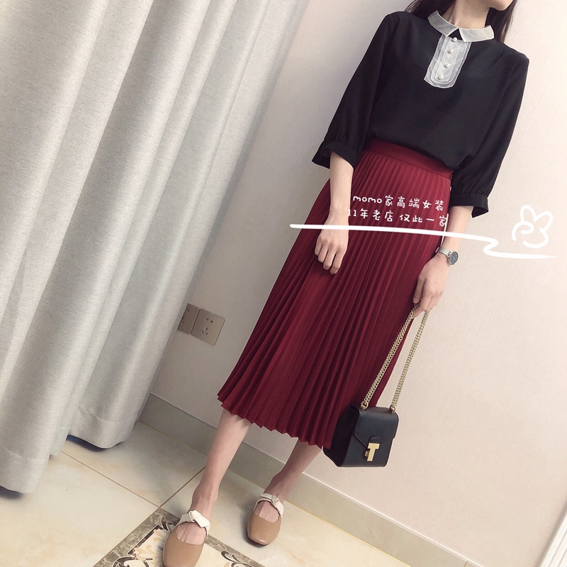 Japan Air transport Come here Fabric Counter new pattern Goddess temperament The waist Mousse Half skirtin the Women's clothing/Boutique , Skirts category - from Buy2taobao.com to provide professional Taobao agent buy service