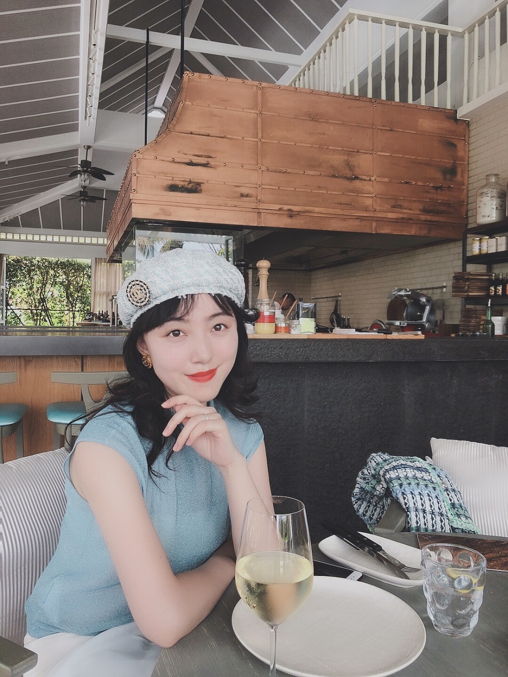 【Onirii】日本进口粗花呢 蓝白bling贝雷帽 Beret 19新 现货|ruв категории Аксессуары, шляпа - от Buy2taobao.com для оказания профессиональной услуги покупки агента Taobao