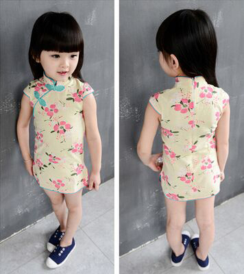 Spring and summer Baby Cheongsam women Costume skirt new pattern children Knee skirt Chinese style Tang costume girl Hanfuin the Children/Baby/Family fitted , Children's Robes/Costume/National costume , Cheongsam category - from Buy2taobao.com to provide professional Taobao agent buy service