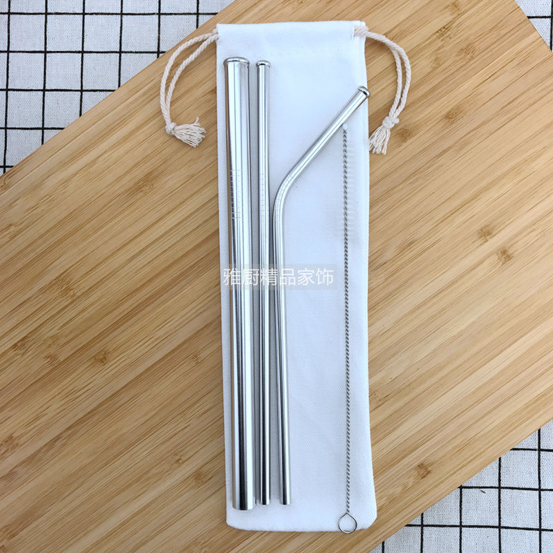环保吸管304不锈钢吸管帆布袋套装直弯粗珍珠金属饮管非一次性在类目 餐饮具, 杯子/水杯/水壶, 吸管中 - 来自Buy2taobao.com提供专业的淘宝代购服务