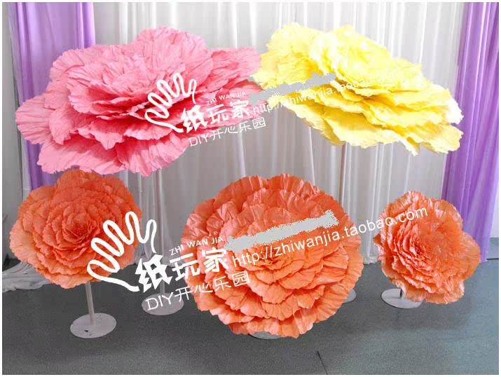 橱窗装饰影楼背景舞台道具花 大型仿真花牡丹定做0052#在类目 节庆用品/礼品, 婚庆布景/道具, 婚庆绢花中 - 来自Buy2taobao.com提供专业的淘宝代购服务