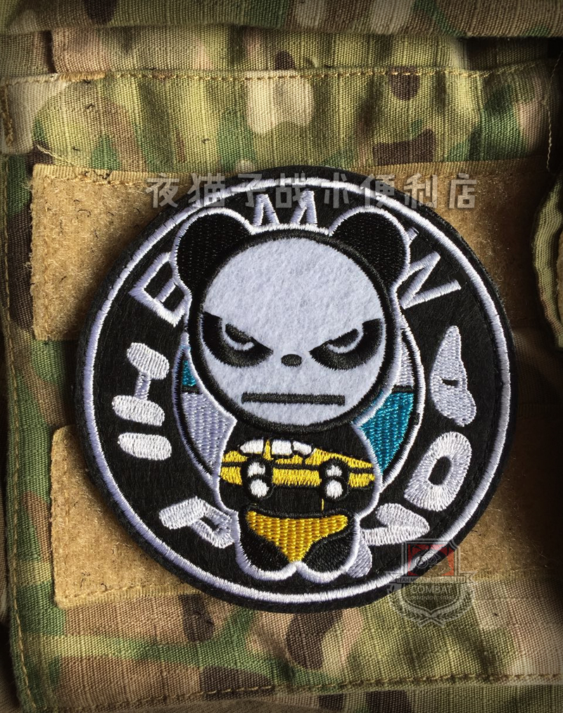 anger panda tactics personality Sell Meng badge morale Armband Velcro diameter 10CMin the Outdoor/Mountaineer/Camping/Travel Goods , Army fans clothing/Army fans supplies , Army fans accessories , Medal/Armband/Epaulette/Medals category - from Buy2taobao.com to provide professional Taobao agent buy service