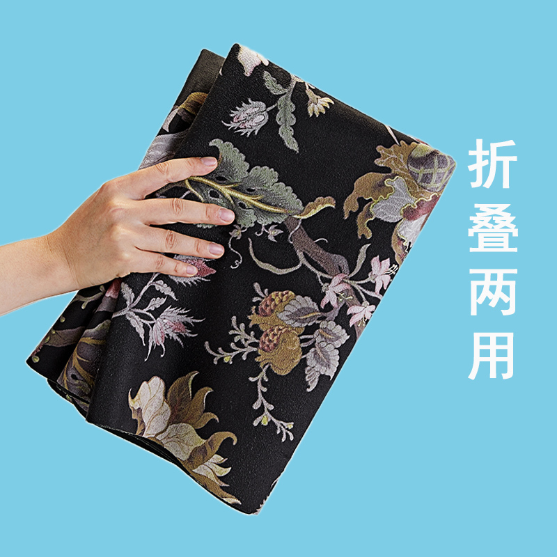 折疊瑜伽墊女薄款防滑吸汗專業健身印花便攜瑜珈鋪巾麂皮絨瑜伽毯在類目 運動/瑜伽/健身/球迷用品, 瑜伽, 瑜伽墊中 - 來自Buy2taobao.com提供專業的淘寶代購服務