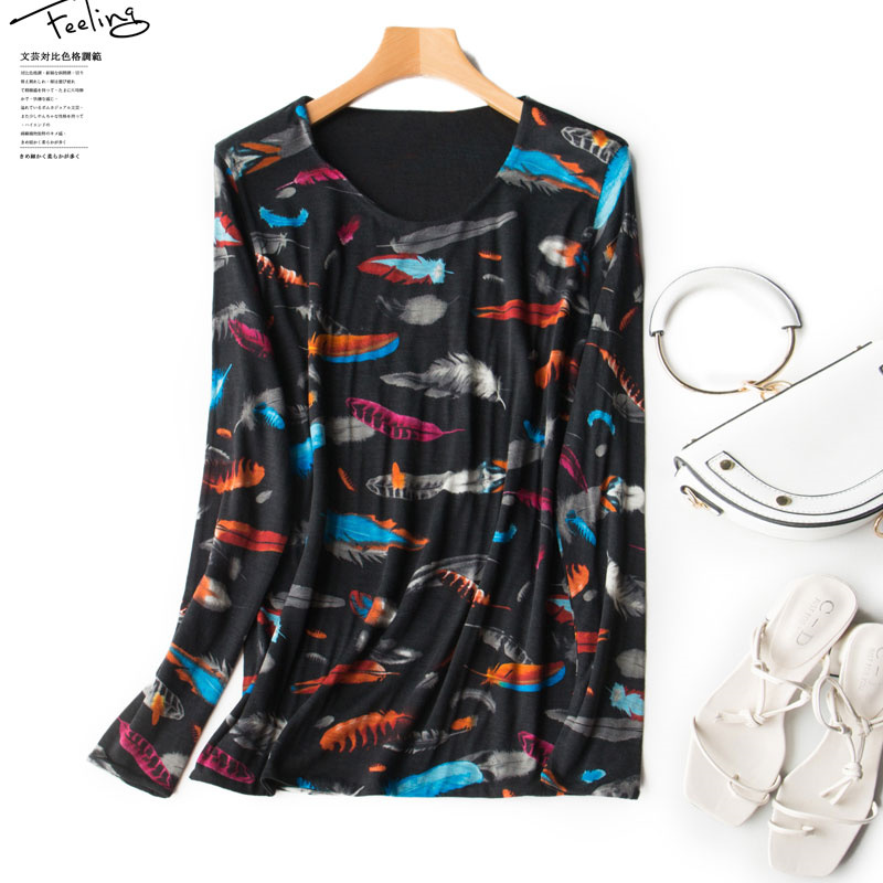 Early spring Exorcism Large wool Sweater Long sleeve Middle and old age Mom outfit printing T-shirts have cash less than that is registered in the accounts Base coatin the Women's clothing/Boutique , Sweaters category - from Buy2taobao.com to provide professional Taobao agent buy service
