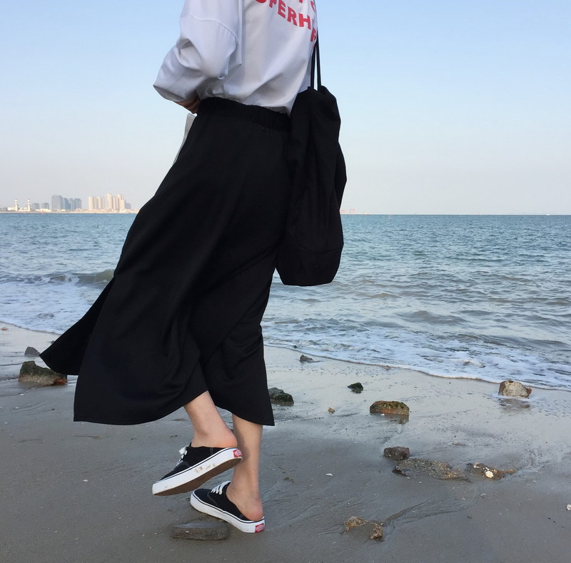 2019 Spring and summer new pattern student Irregular chic Hong Kong flavor Split ends Paige Show thin The dress fashion skirtin the Women's clothing/Boutique , Skirts category - from Buy2taobao.com to provide professional Taobao agent buy service
