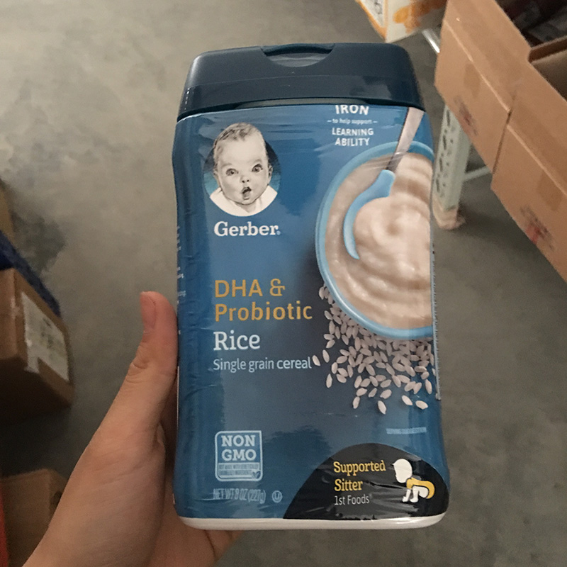 美国嘉宝Gerber米粉1段DHA益生菌米糊婴幼儿宝宝一段辅食20.4|msdalam kategori susu tepung/makanan tambahan/makanan/makanan ringan, suplemen makanan bayi, tepung beras/bijirin beras/sup bubur - dari Buy2taobao.com untuk memberikan perkhidmatan ejen Taobao profesional membeli