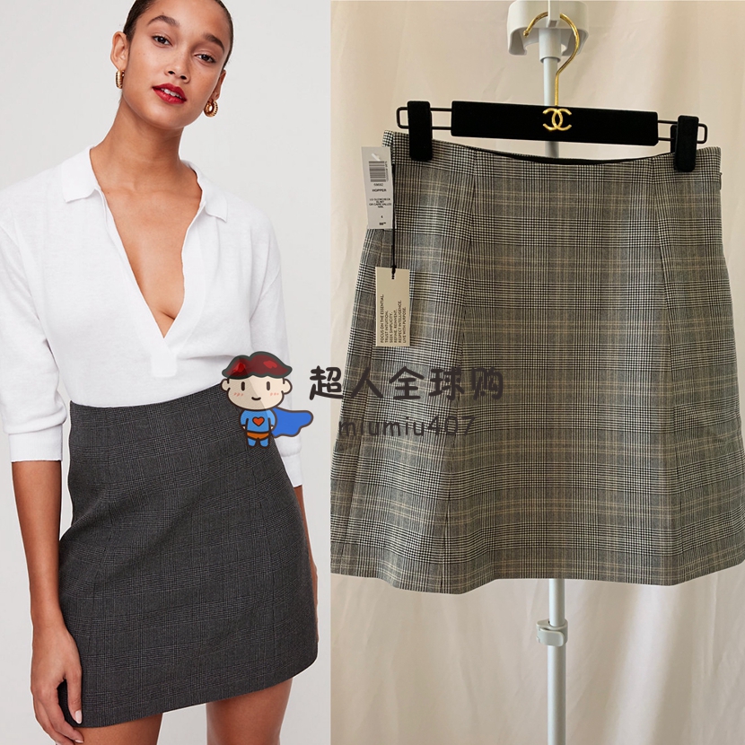 Canada Shopping aritzia Babaton hoppe Plaid temperament Paige skirt 68692in the Women's clothing/Boutique , Skirts category - from Buy2taobao.com to provide professional Taobao agent buy service