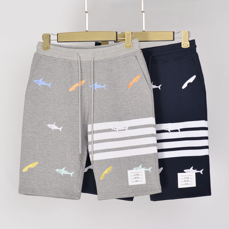3D Shark embroidery TB THOM men and women shorts motion Five point pants Europe and America Street Fashion Teenagers Pantsin the Men's clothing, Casual pants category - from Buy2taobao.com to provide professional Taobao agent buy service
