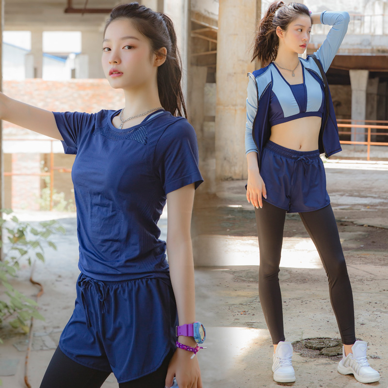 春夏新款瑜伽服套装女四件套大码速干健身服跑步健身房休闲运动装|msdalam kategori sukan/Yoga/kecergasan/bekalan peminat, Yoga, pakaian Yoga - dari Buy2taobao.com untuk memberikan perkhidmatan ejen Taobao profesional membeli