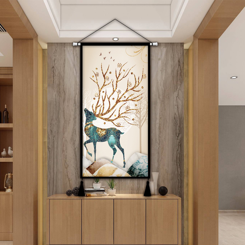 北欧风挂布麋鹿装饰画壁毯客厅玄关过道布艺挂画卧室背景墙挂毯在类目 居家布艺, 挂毯/壁毯中 - 来自Buy2taobao.com提供专业的淘宝代购服务