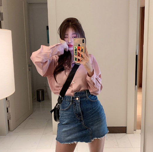 chic the republic of korea Official website Agency purchase 19 Spring By age girl Irregular Bao Shen cowboy Short skirt skirtin the Women's clothing/Boutique , Skirts category - from Buy2taobao.com to provide professional Taobao agent buy service