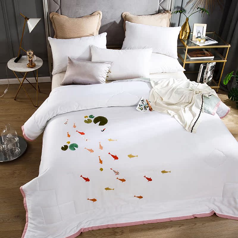 modal Cool in summer quilt Embroidery Air-conditioning was summer quilt Tencel Embroidery Double summer air conditioner The quilt corein the Bedclothes , Quilt, Synthetic quilt category - from Buy2taobao.com to provide professional Taobao agent buy service