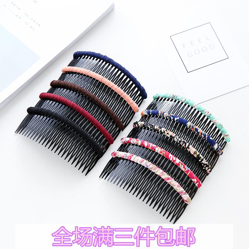 简约头饰布艺塑料发梳插梳碎花带齿刘海梳发卡发饰品|msdalam kategori luar/Mountaineer/Camping/Aksesori perjalanan, Basuh bersih/Care Products, Hairdressing Supplies, penerbit - dari Buy2taobao.com untuk memberikan perkhidmatan ejen Taobao profesional membeli