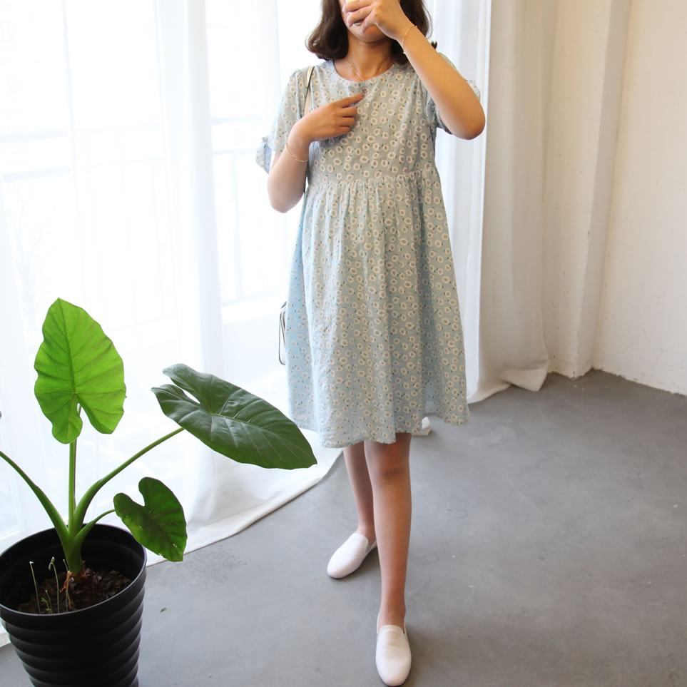 純棉孕婦連衣裙夏季短袖上衣中長款寬松孕婦裝夏裝韓版裙子長裙潮在類目 孕婦裝/孕產婦用品/營養, 孕婦裝, 連衣裙中 - 來自Buy2taobao.com提供專業的淘寶代購服務