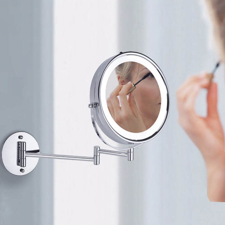 6/8.5 inch Cosmetic mirror LIGHT LED Cosmetic mirror 5 enlarge Two-sided Wall mirrors Chromium plating on bathroom mirrorin the Decoration main material , Toiletries , Bathroom Furniture , Bathroom Mirror category - from Buy2taobao.com to provide professional Taobao agent buy service
