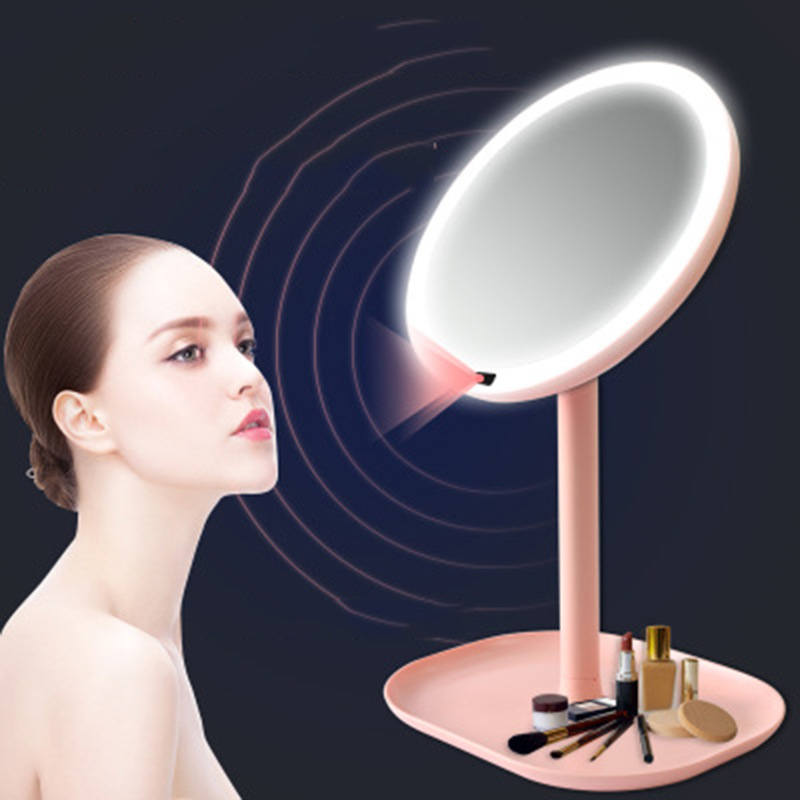 new pattern Desktop infra-red Induction intelligence LED Cosmetic mirror magnifier human body Induction luminescence mirror Dressing Lamp lensin the Decoration main material , Toiletries , Bathroom Hardware/Pendant , Beauty Mirror category - from Buy2taobao.com to provide professional Taobao agent buy service