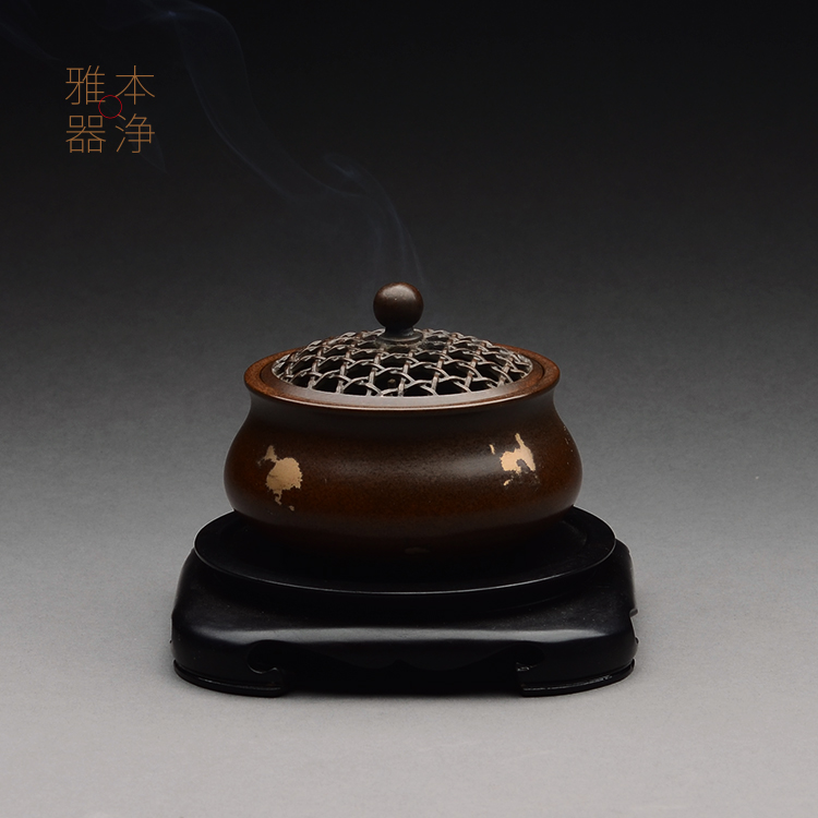 Ancient Ming Xuan kiln Pure copper Golden Circle incensory Wax loss method Casting Shoulu 12 Secondary refiningin the Home accessories , Vaporizer category - from Buy2taobao.com to provide professional Taobao agent buy service