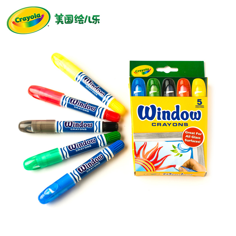 Crayola繪兒樂櫥窗裝飾可水洗蠟筆水彩筆畫玻璃節日聖誕裝飾在類目 玩具/童車/益智/積木/模型, 學習/實驗/繪畫文具, 筆類中 - 來自Buy2taobao.com提供專業的淘寶代購服務