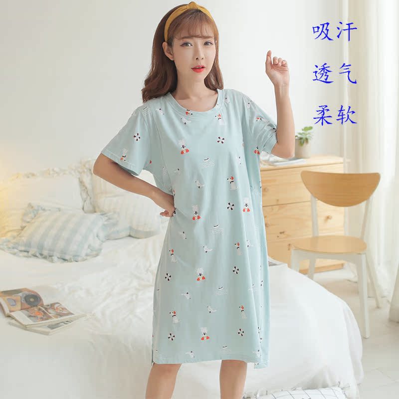 胖MM200斤孕婦産前睡裙夏季短袖純棉加大碼加肥産後哺乳期月子裙在類目 孕婦裝/孕產婦用品/營養, 家居服/哺乳裝/秋衣褲, 家居裙中 - 來自Buy2taobao.com提供專業的淘寶代購服務