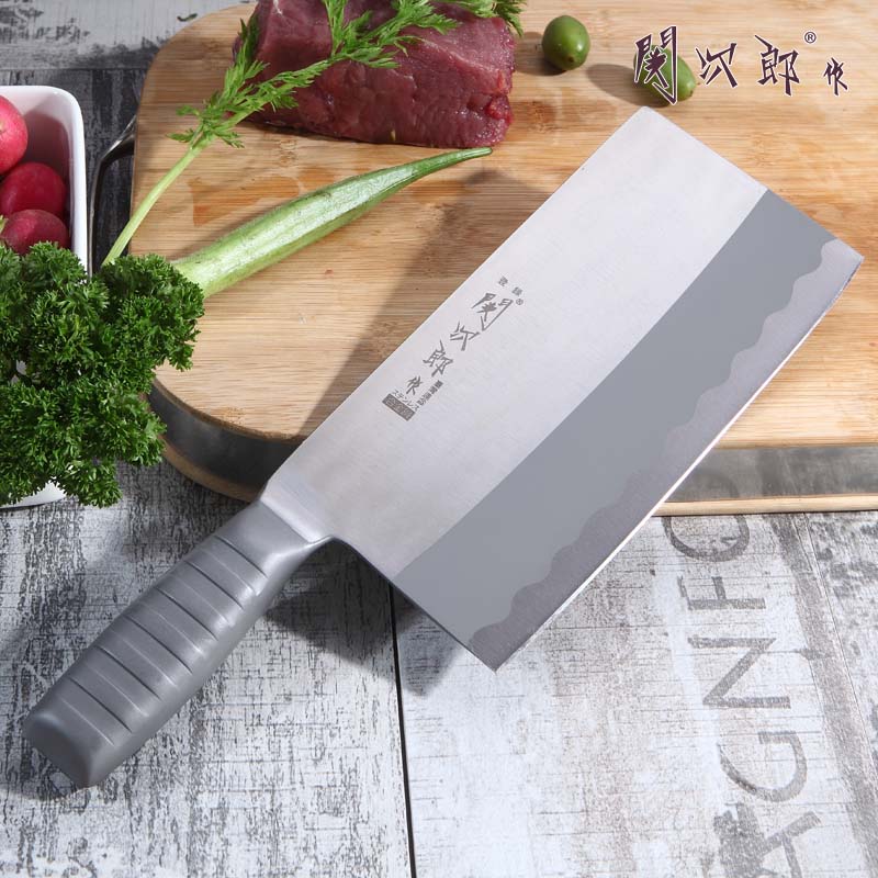 关次郎作不锈合金钢厨师文武刀酒店主厨斩切两用刀切肉切片菜刀在类目 厨房/烹饪用具, 烹饪用具, 刀具, 菜刀中 - 来自Buy2taobao.com提供专业的淘宝代购服务