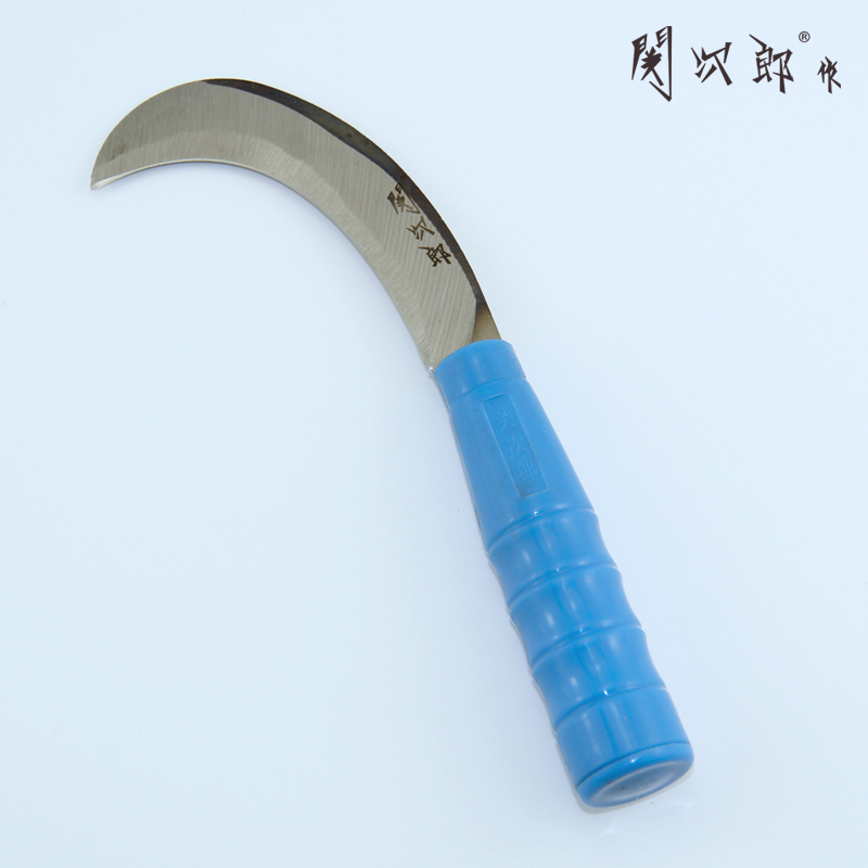 台湾关次郎茶叶采摘刀大蒜割菜刀橡胶刀塑柄弯刀茶叶刀(小)在类目 农机/农具/农膜, 农业工具, 镰刀中 - 来自Buy2taobao.com提供专业的淘宝代购服务