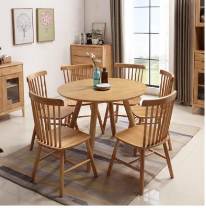Northern Europe solid wood table Simplicity Japanese circular table Small apartment Dining room combination Having dinner Tablein the Residential furniture , Tables , Dining table category - from Buy2taobao.com to provide professional Taobao agent buy service