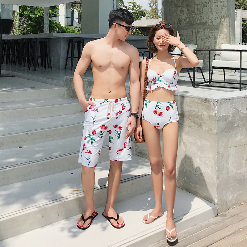 lovers Swimsuit suit Three-piece Suite conservative Sandy beach hot spring Seaside on vacation sexy Honeymoon Lovers moneyin the Sports/Yoga/Fitness/Fans supplies , Swim , Lovers swimsuit category - from Buy2taobao.com to provide professional Taobao agent buy service