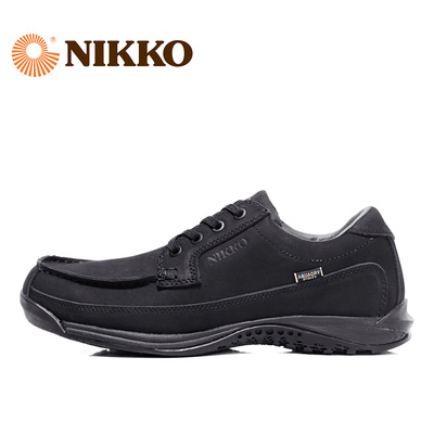 Nikko日高vibram鞋底登山鞋户外徒步鞋男轻便耐磨爬山鞋头层牛皮